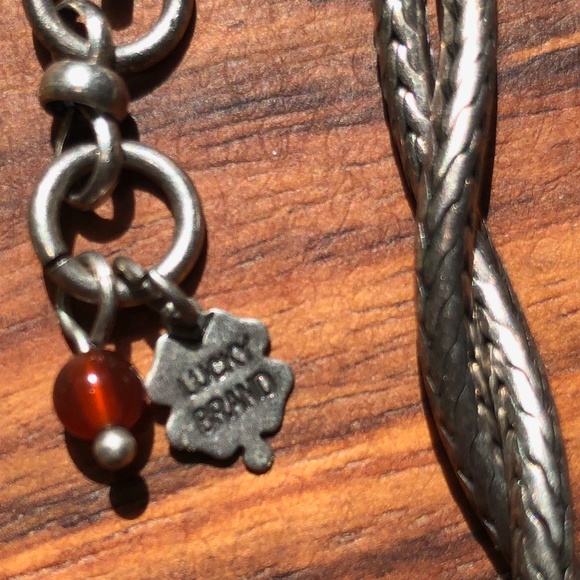 Lucky Brand amethyst cross, silver necklace - Picture 5 of 5